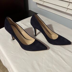 Nine West Navy Suede Women's Heels
